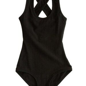 Arq Cleo Leotard; Black; Size Large